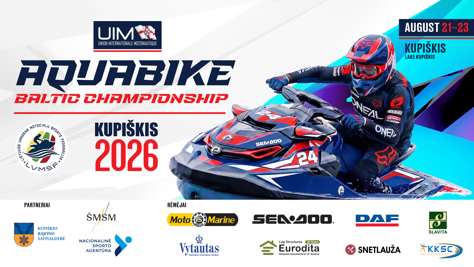 (LIVE) Aquabike Baltic Championship - KUPIŠKIS 2026
